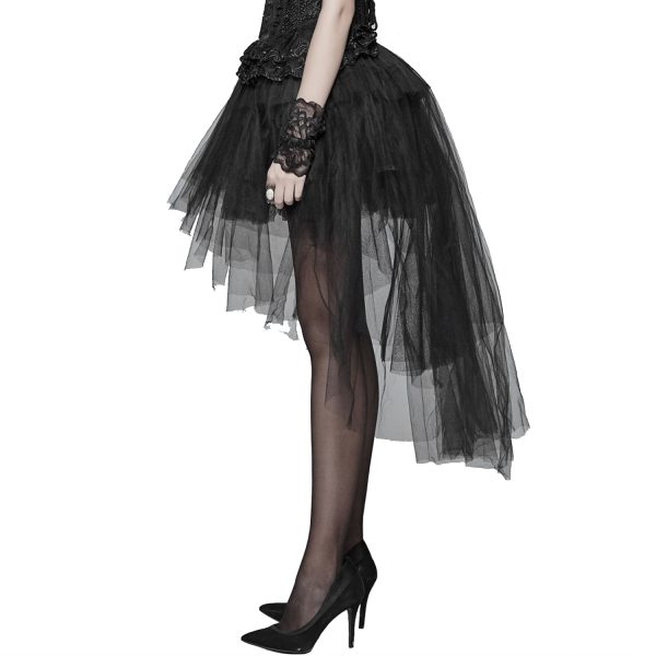 Prix très abordable Pyon Pyon Jupe Asymétrique ‘Lyriel’ Noire 10