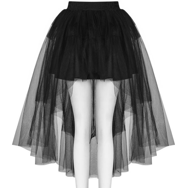 Prix très abordable Pyon Pyon Jupe Asymétrique ‘Lyriel’ Noire 11