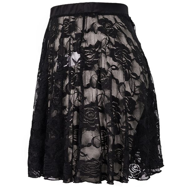 DEVIL FASHION Jupe De Plage ‘Narcissa’ En Dentelle Noire remise en ligne 13