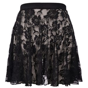 DEVIL FASHION Jupe De Plage ‘Narcissa’ En Dentelle Noire remise en ligne 34