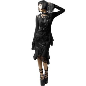 achat pas cher PUNK RAVE Jupe ‘Nocturna’ Noire 9
