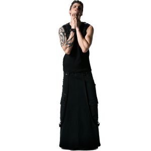PUNK RAVE Jupe Pour Hommes ‘Thanos’ Noire Couleurs variées 23