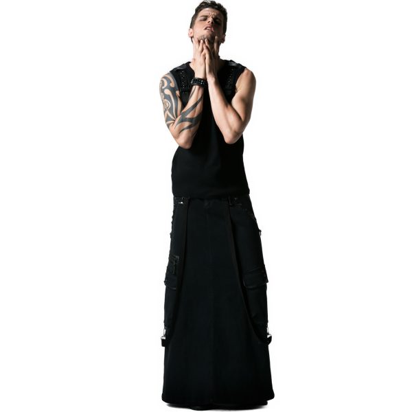 PUNK RAVE Jupe Pour Hommes ‘Thanos’ Noire Couleurs variées 3