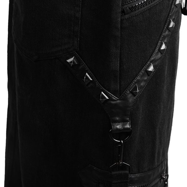 PUNK RAVE Jupe Pour Hommes ‘Thanos’ Noire Couleurs variées 18