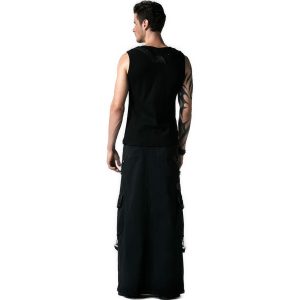 PUNK RAVE Jupe Pour Hommes ‘Thanos’ Noire Couleurs variées 25