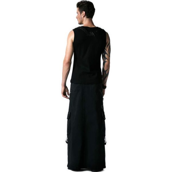 PUNK RAVE Jupe Pour Hommes ‘Thanos’ Noire Couleurs variées 4