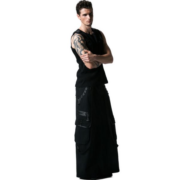 PUNK RAVE Jupe Pour Hommes ‘Thanos’ Noire Couleurs variées 6