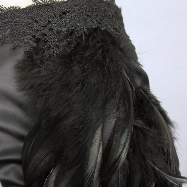 Eva Lady Jupe Sirène ‘Black Feathers’ Noire REMISE allant 14