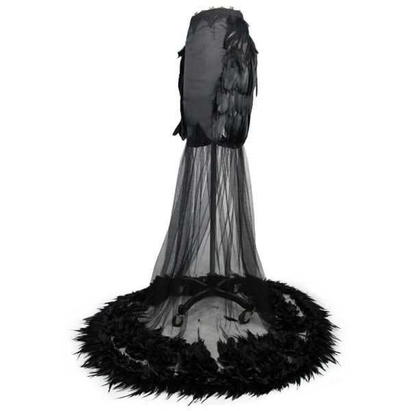 Eva Lady Jupe Sirène ‘Black Feathers’ Noire REMISE allant 11