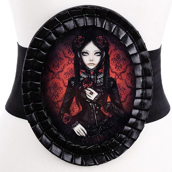 Large Ceinture Restyle ‘Red Doll’ pas cher en vente 1