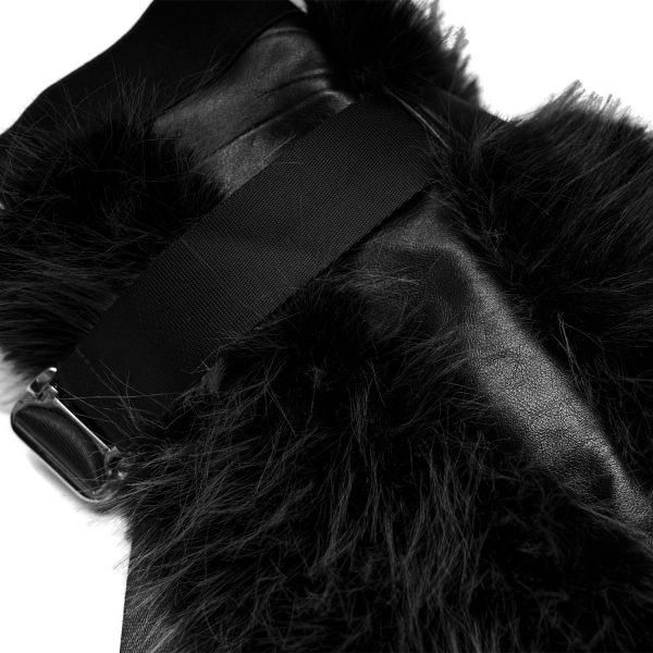 PUNK RAVE Leg Warmers ‘Cool Girl’ Noirs marque pas cher en ligne 12