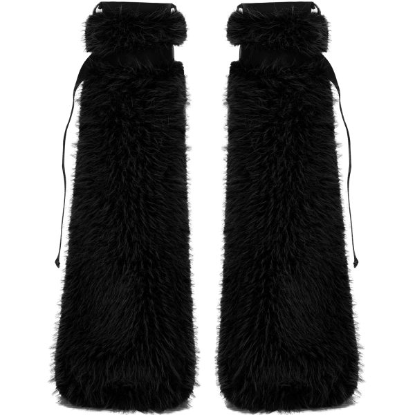 PUNK RAVE Leg Warmers ‘Cool Girl’ Noirs marque pas cher en ligne 9