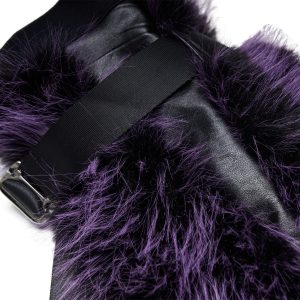PUNK RAVE Leg Warmers ‘Cool Girl’ Pourpres Authenticité garantie 35