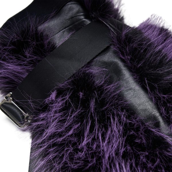 PUNK RAVE Leg Warmers ‘Cool Girl’ Pourpres Authenticité garantie 12