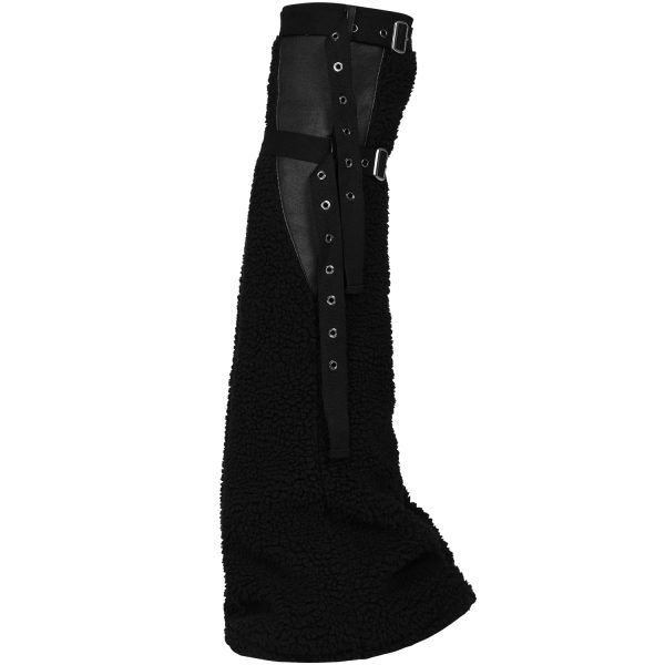 Retour Facile et Gratuit PUNK RAVE Leg Warmers ‘Draconia’ Noirs 11