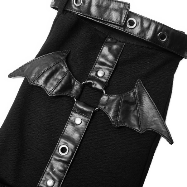 PUNK RAVE Leg Warmers ‘Gehenna’ Noirs Retour gratuit en magasin. 16