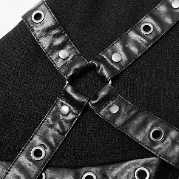 PUNK RAVE Leg Warmers ‘Gehenna’ Noirs Retour gratuit en magasin. 17