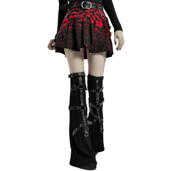 PUNK RAVE Leg Warmers ‘Gehenna’ Noirs Retour gratuit en magasin. 9