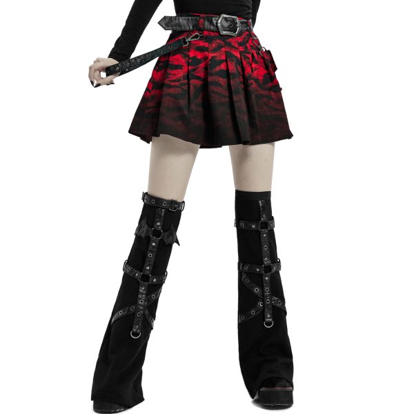 PUNK RAVE Leg Warmers ‘Gehenna’ Noirs Retour gratuit en magasin. 10