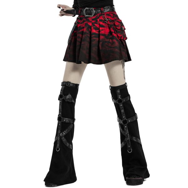 PUNK RAVE Leg Warmers ‘Gehenna’ Noirs Retour gratuit en magasin. 11