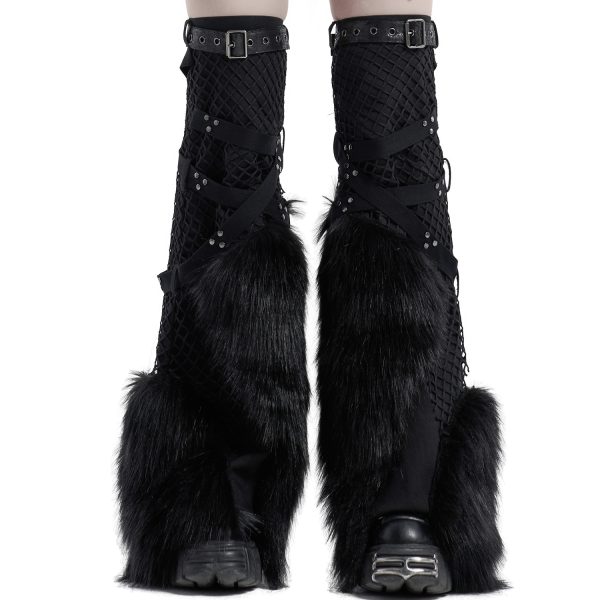 a Prix Discount PUNK RAVE Leg Warmers ‘Punk Handsome’ Noirs 15