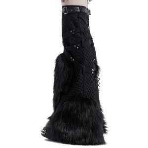 a Prix Discount PUNK RAVE Leg Warmers ‘Punk Handsome’ Noirs 52