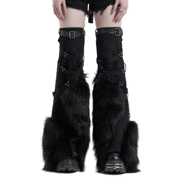 a Prix Discount PUNK RAVE Leg Warmers ‘Punk Handsome’ Noirs 11
