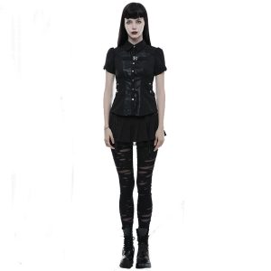PUNK RAVE Legging ‘Ripped Off’ Noir Retour Gratuit 15
