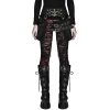marque moins cher PUNK RAVE Legging ‘Ripped Off’ Rouge 49