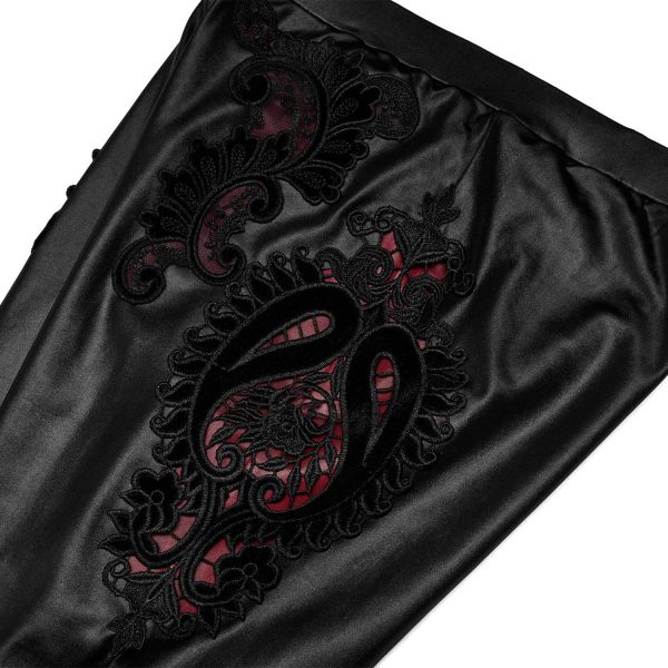 PUNK RAVE Leggings ‘Alluria’ Noir Et Rouge qualité supérieure 13