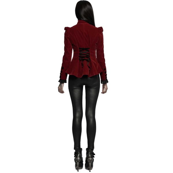 PUNK RAVE Leggings ‘Alluria’ Noir Et Rouge qualité supérieure 4