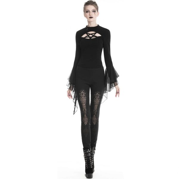 DARK IN LOVE Leggings ‘Amoret’ Noir grand choix 3