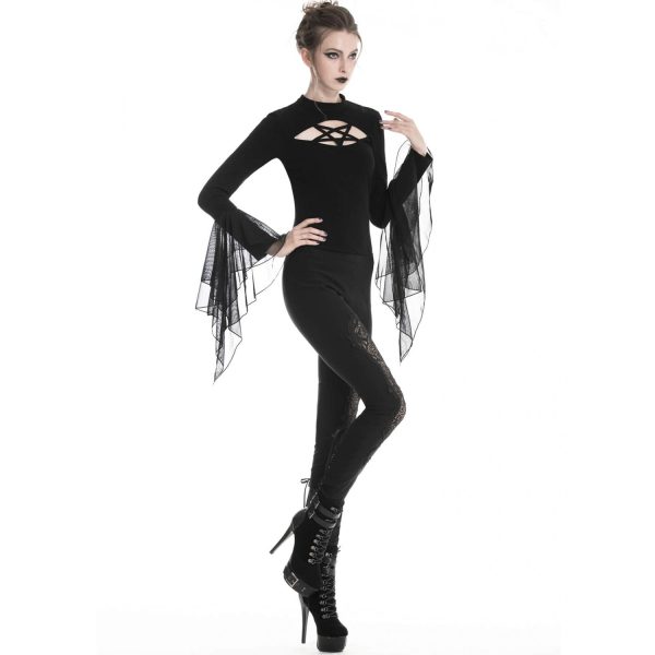DARK IN LOVE Leggings ‘Amoret’ Noir grand choix 5