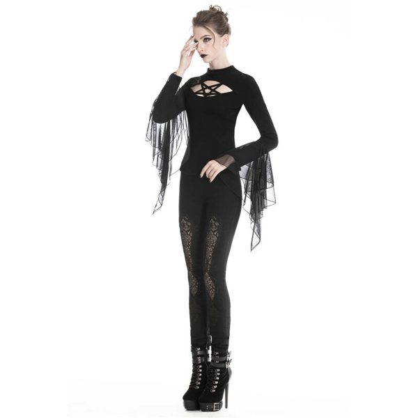 DARK IN LOVE Leggings ‘Amoret’ Noir grand choix 6