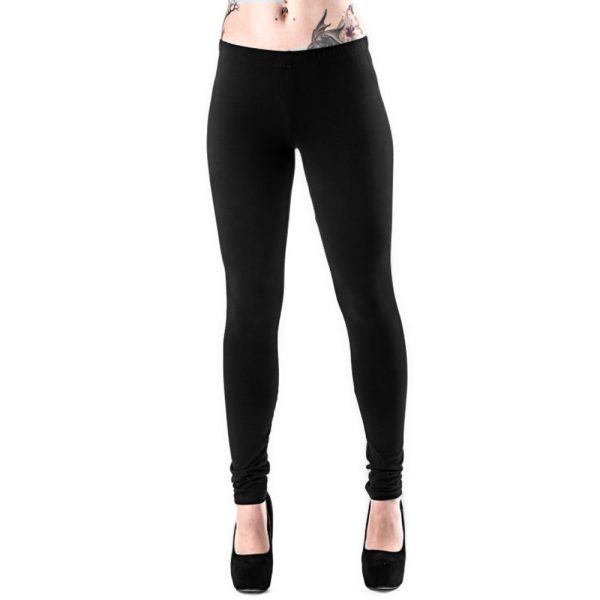 boutique en france QUEEN OF DARKNESS Leggings ‘Goth Lacing’ Noir 5