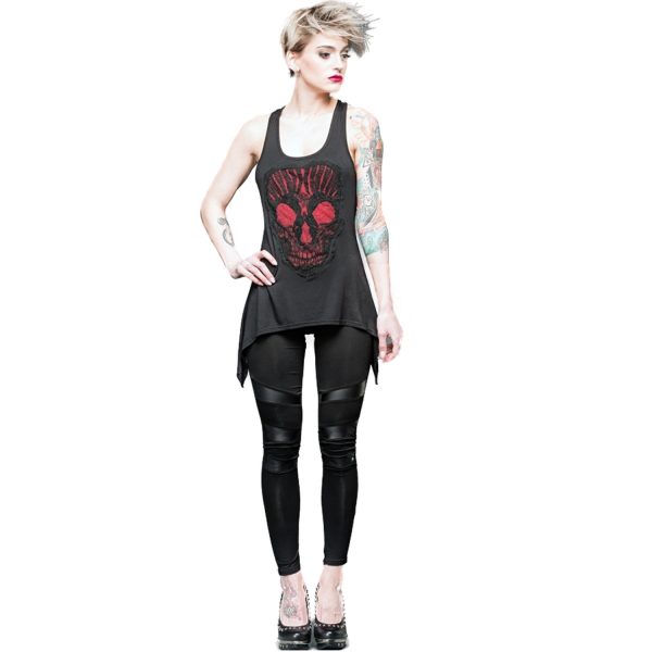 QUEEN OF DARKNESS Leggings ‘Follow Me’ Noir Prestation Et Rapide 3