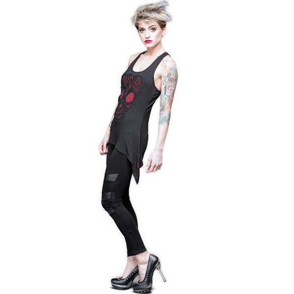 QUEEN OF DARKNESS Leggings ‘Follow Me’ Noir Prestation Et Rapide 5