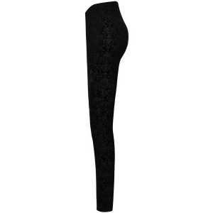 outlet soldes PUNK RAVE Leggings ‘Gothic Retro’ Noir 36