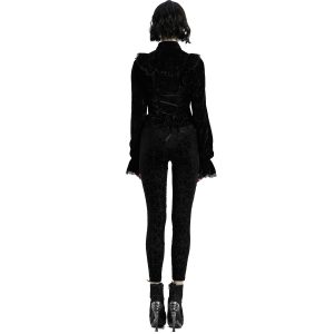 outlet soldes PUNK RAVE Leggings ‘Gothic Retro’ Noir 20