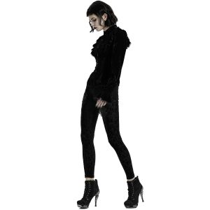 outlet soldes PUNK RAVE Leggings ‘Gothic Retro’ Noir 24