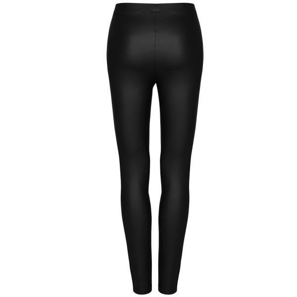 luxe soldes PUNK RAVE Leggings ‘Hecate’ Noir Et Bordeaux 14