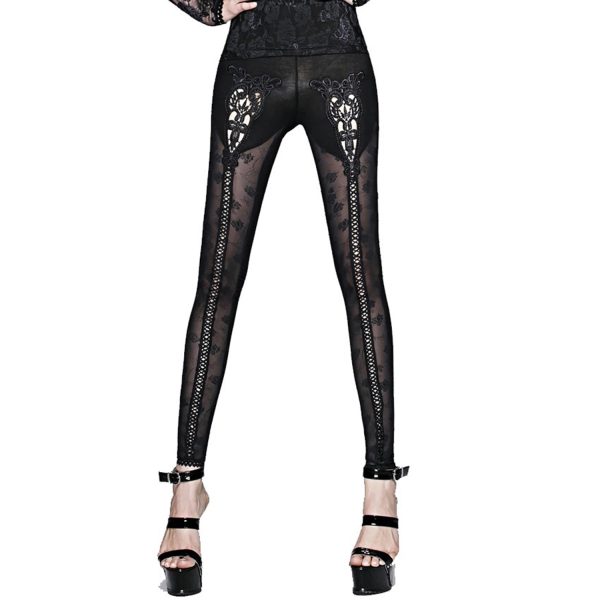 PUNK RAVE Leggings ‘Mephisto’ Noir comparez les prix 7