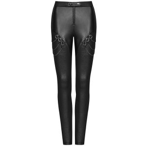 PUNK RAVE Leggings ‘Nebulos’ Noir nouvelle saison 38
