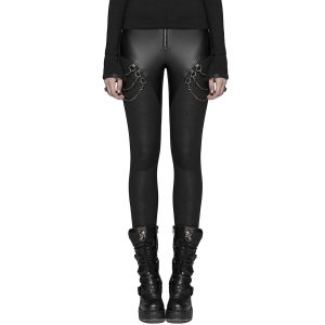PUNK RAVE Leggings ‘Nebulos’ Noir nouvelle saison 36