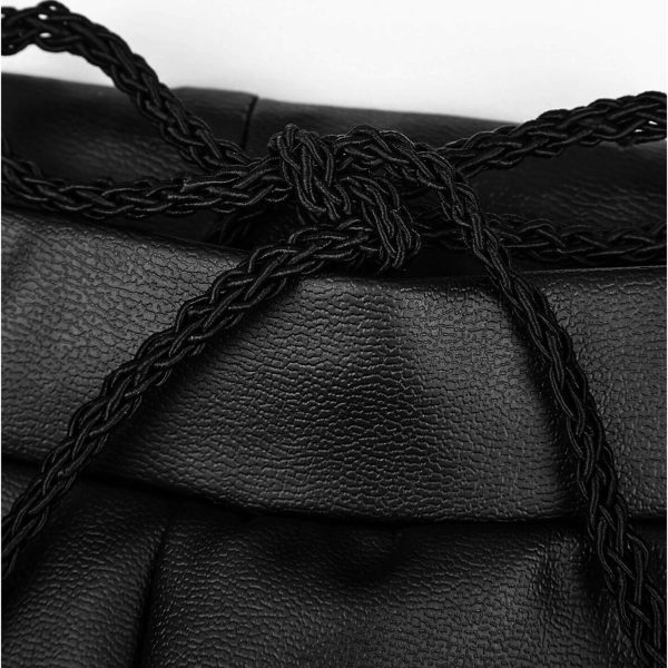 Boutique officielle PUNK RAVE Leggings ‘Soiree Gothic’ Noir Et Rouge 16