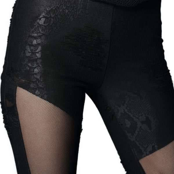 PUNK RAVE Leggings ‘Spiderella’ Noir design à la mode 13