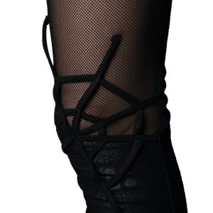 PUNK RAVE Leggings ‘Spiderella’ Noir design à la mode 44