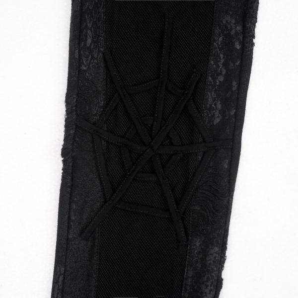 PUNK RAVE Leggings ‘Spiderella’ Noir design à la mode 17