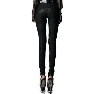 PUNK RAVE Leggings ‘Spiderella’ Noir design à la mode 36