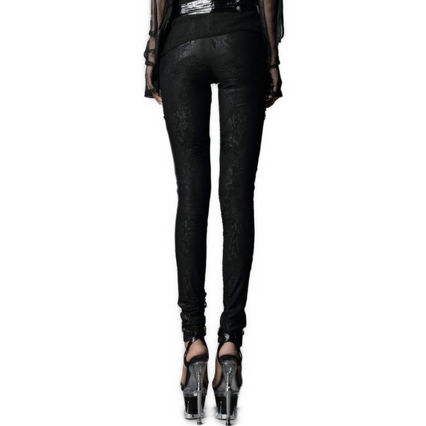 PUNK RAVE Leggings ‘Spiderella’ Noir design à la mode 10